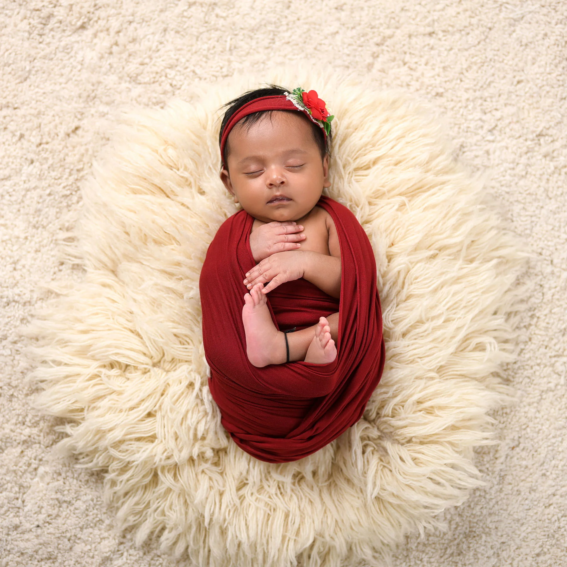 classic newborn portrait
