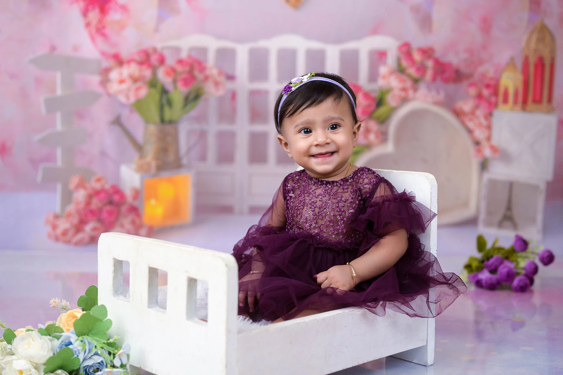 cot theme baby setup
